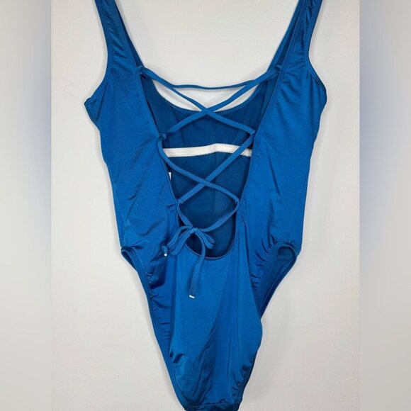 Bikini Lab "Beach Please" One-Piece Swimsuit – Royal Blue – Size M - Picture 7 of 11